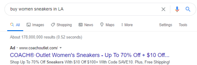 Inserting key phrases in google search ads